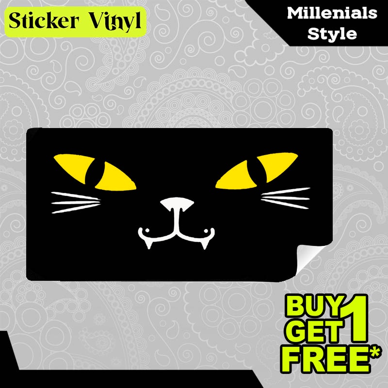 

Stiker Sticker Cat Eyes Gambar Unik Desain Keren dan Kekinian Aesthetic Bahan Vinyl Satuan Anti Air