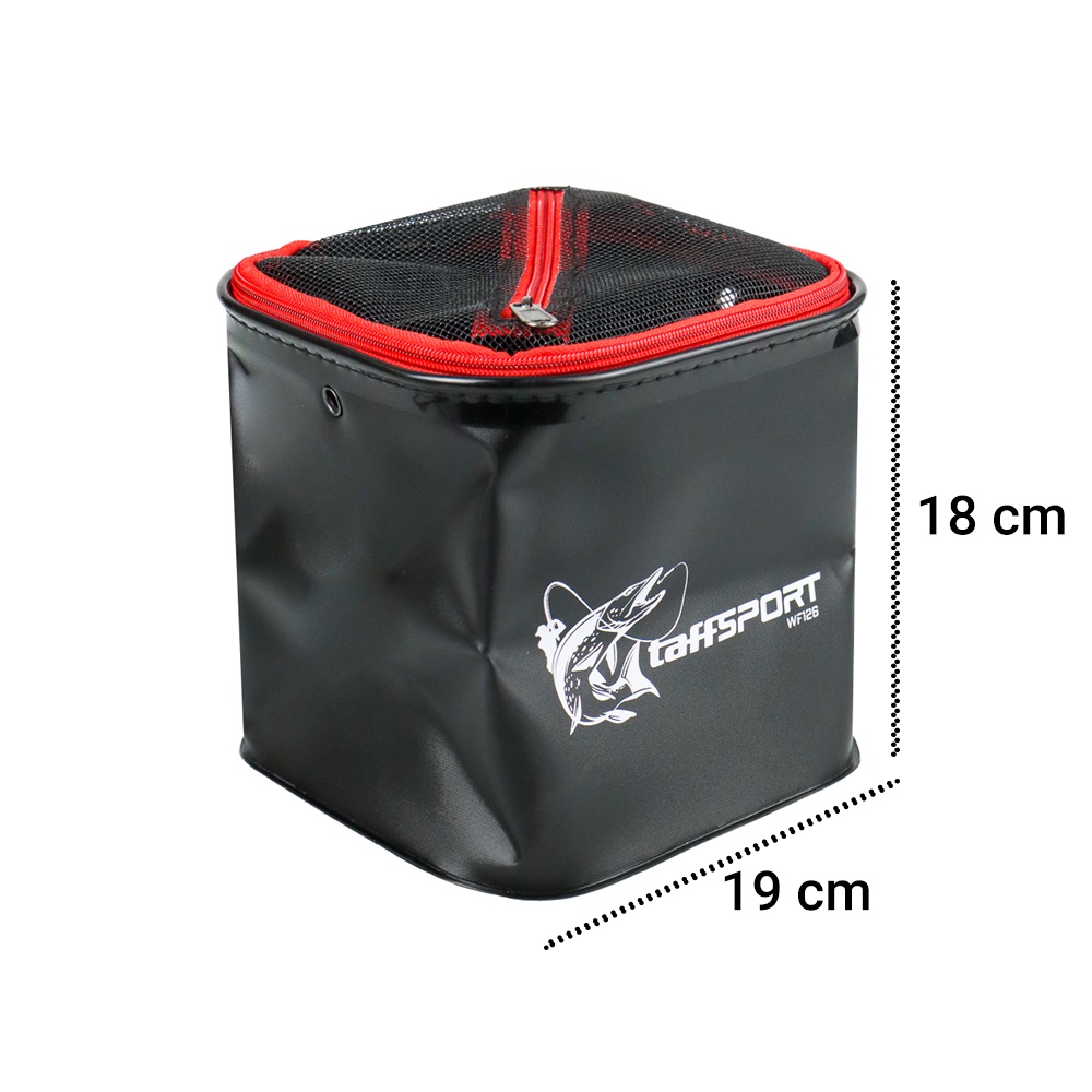 Tas Perlengkapan Mancing Ember Lipat Portable Fishing Bucket Camping Water Container 19cm