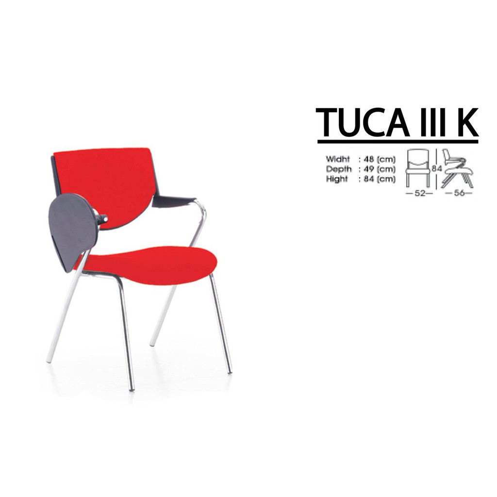 Indachi Kursi Kantor/Kursi Kerja Roda Besi TUCA II / TUCA III K / TUCA III KF Utility Series Modern