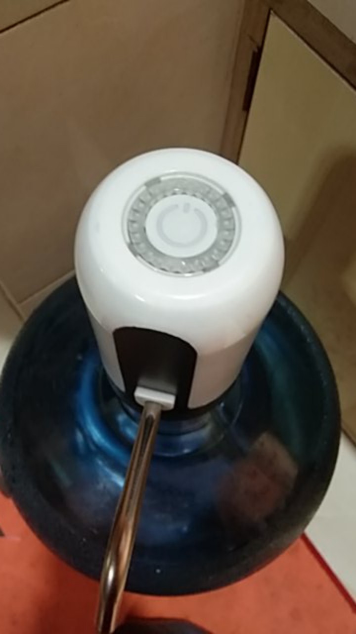 Pompa Air Minum Galon Lampu Led Elektrik Otomatis Usb Electric Water Pumping Dispenser 4 Watt Putih