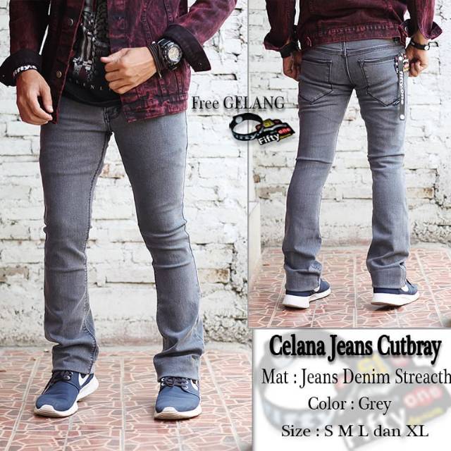 Celana jeans cutbray pria premium / cutbray jeans