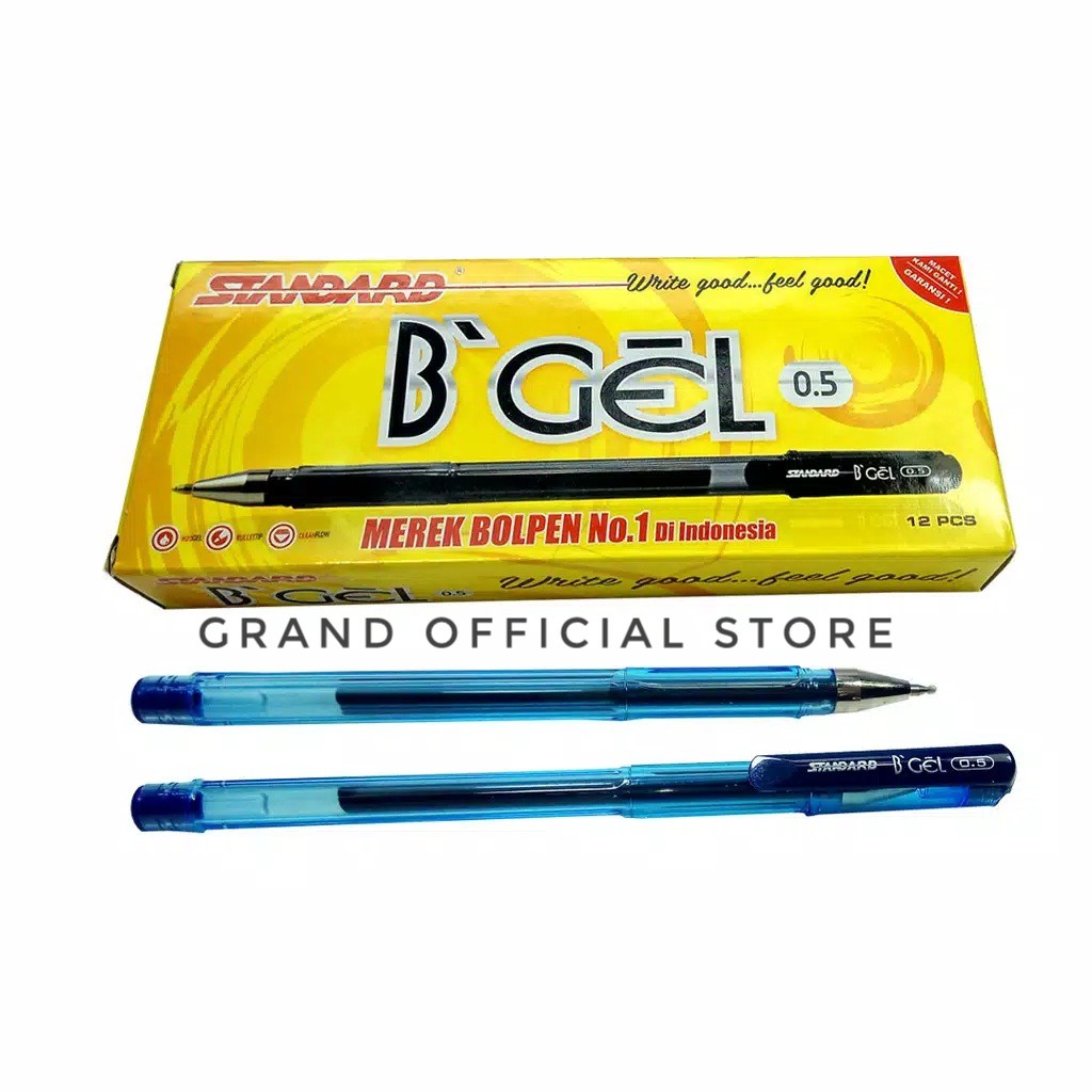 

[GRAND] BALLPOINT / PENA / PULPEN STANDARD GEL B'GEL 0.7 / 1 PCS