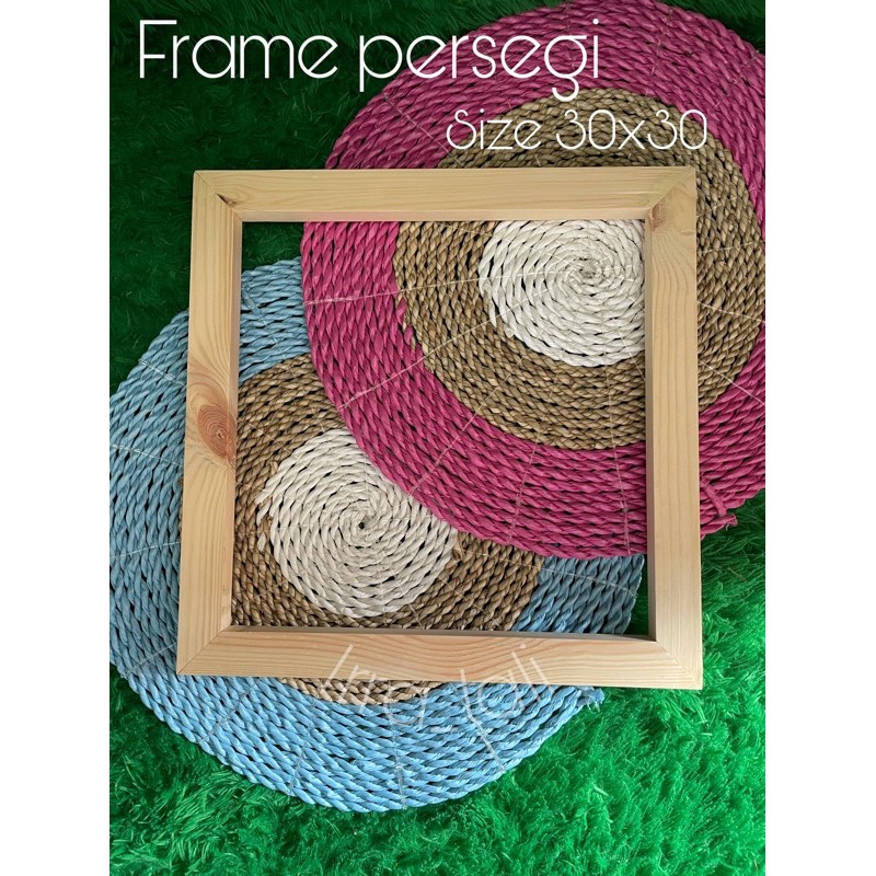 Frame/bingkai macrame persegi 30cm