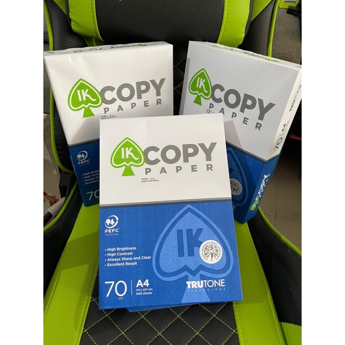 

KERTAS HVS A4 70 GRAM IK PAPER/IK COPY PAPER SUPER MURAH/ 1 Rim JunDW