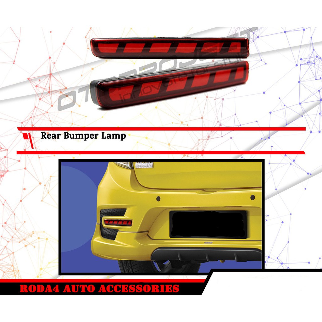 Rear Bumper Lamp - Lampu Reflektor Bemper Belakang Ayla