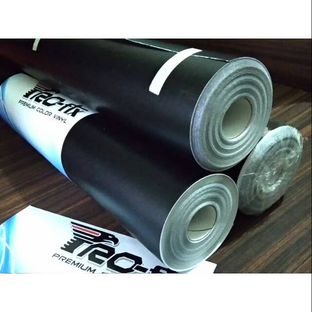 Stiker Skotlet  hitam  doff  panjang 15 meter x45 cm per 