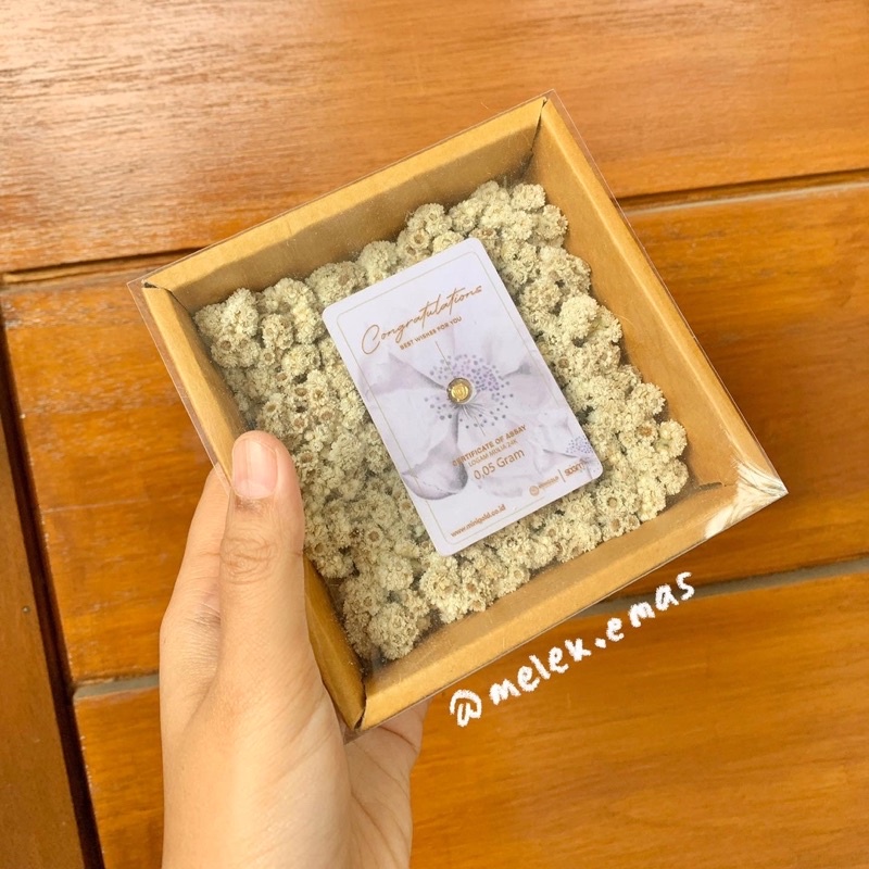 [Box Mika] Hampers Emas Minigold Antam/Kado Pernikahan/Souvenir/Doorprize/Kado Wisuda/Kado Lahiran