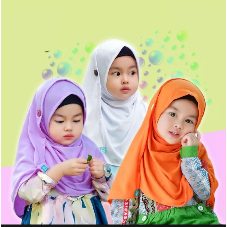 KERUDUNG ANAK//KERUDUNG PLISKET ANAK USIA 6-12 THN//FASION ANAK KERUDUNG PLISKET