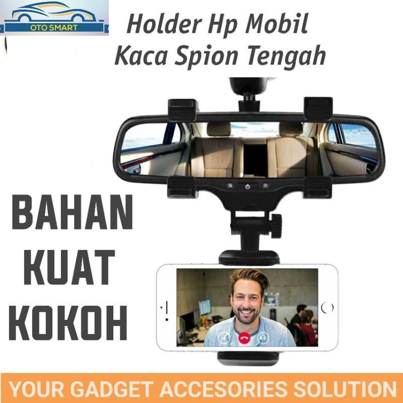 Holder HP Spion Tengah Mobil Model Cengkeram CAR Holder Rear View Holder Mobil