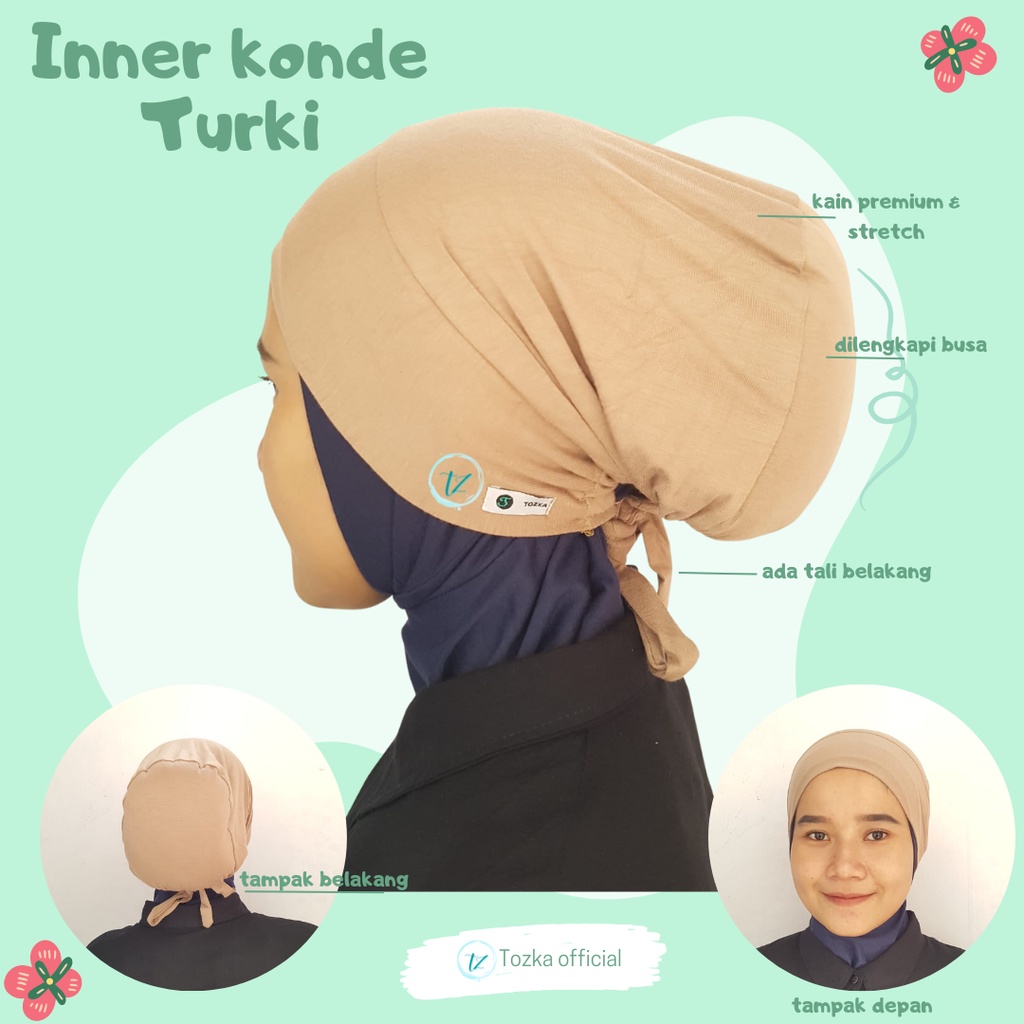 ciput inner konde turki I Ciput konde busa belakang I Ciput hijab premium