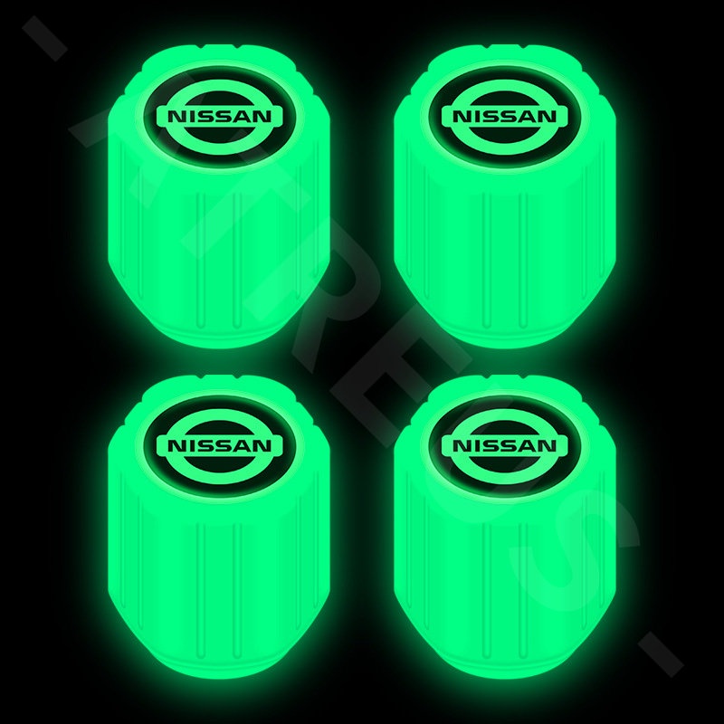 4pcs Nissan Luminous Pentil Ban Tutup Pentil Ban March Juke Skyline Terrano Gtr Livina Serena Xtrail t31 t30 Aksesoris Mobil Motor Sepeda