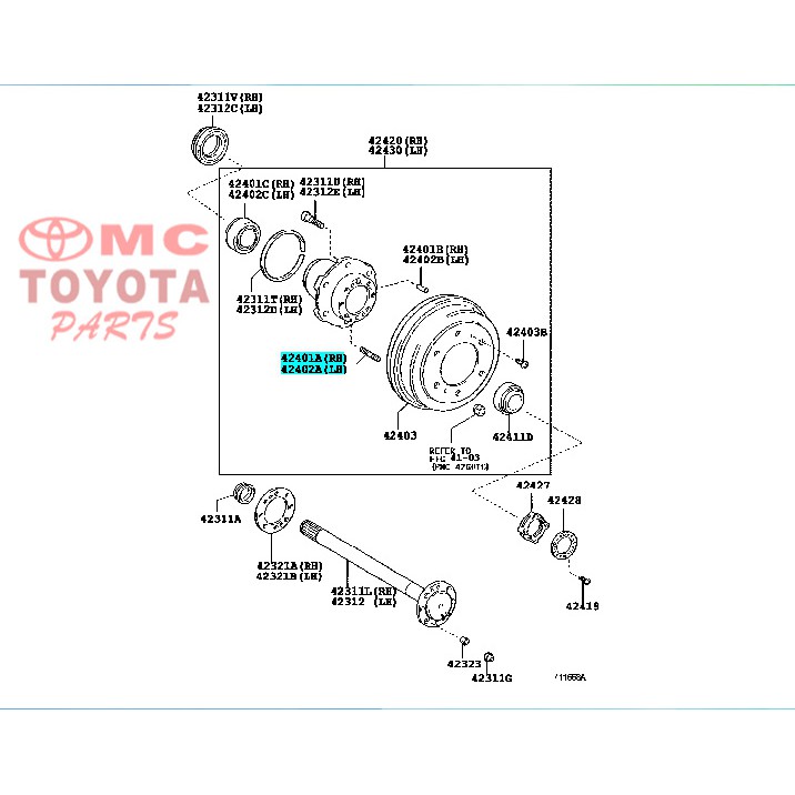 Baut As Roda Toyota Dyna 90116-10191