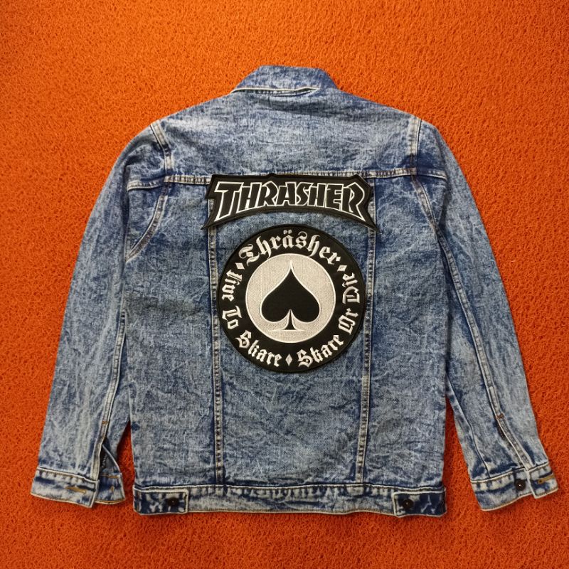 BACKPATCH BORDIR THRASHER SATU SET BEST QUALITY