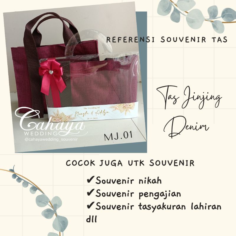 Tas Hampers BISA CUSTOM PRINT / Tas Tenteng / Souvenir Tas / Tas Hamper / Totebag NGKY