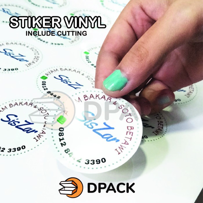 

perekat-pengikat- cetak stiker | print sticker vinyl a3+ & kiss cut - bulat, vinyl doff -pengikat-