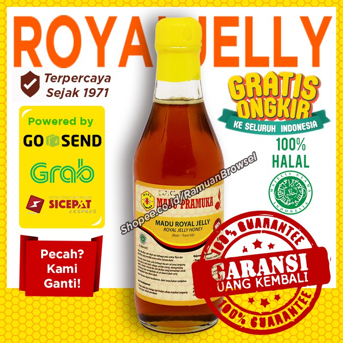 

Madu Royal Jelly Pramuka 350ml Alami