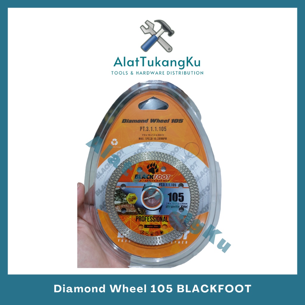 BLACKFOOT - MATA GERINDA POTONG GRANITE / KERAMIK TYPE 105 -TERLARIS / Mata Pisau Potong Keramik Gra