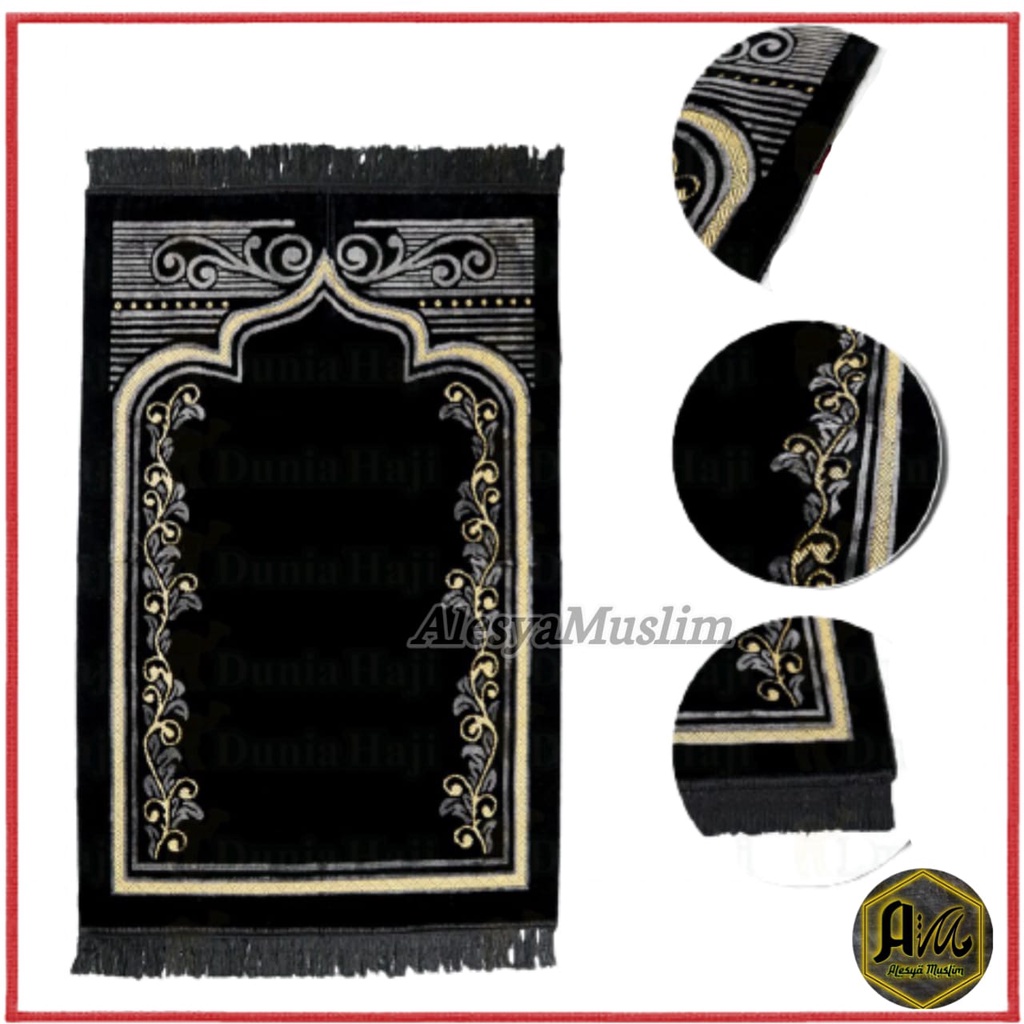 SAJADAH WANGI HITAM PLUS BOX &amp; TASBIH