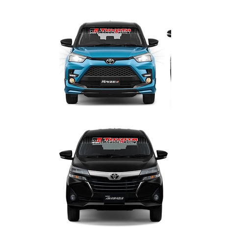 Stiker Kaca Depan Mobil Tulisan GR SPORT Toyota