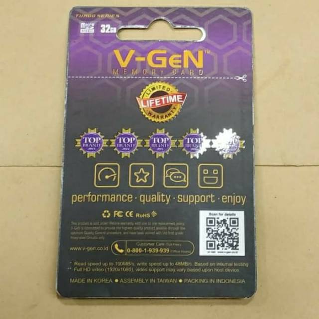 micro sd vgen 32gb turbo microsd v-gen 32gb turbo class 10 original