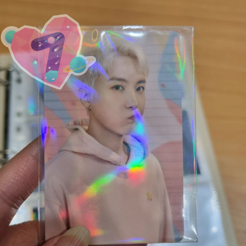 J hope BTS Fila Hoodie Pink Dynamite Official Photo card | PC only