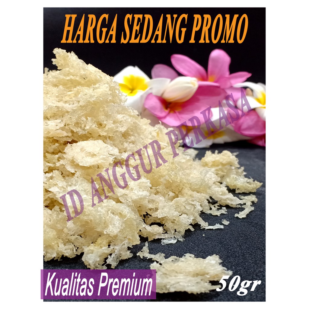 

50GR SARANG BURUNG WALET HANCURAN ORIGINAL - KUALITAS PREMIUM