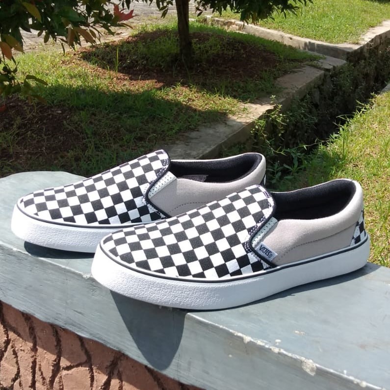 Sepatu Vans Slip On Slipon Checkerboard Catur