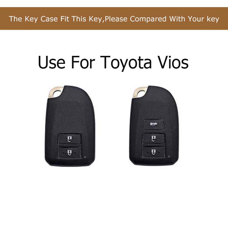 Case Pelindung Remote Kunci Mobil Bahan Zinc Alloy Untuk Toyota Vios 2022 All-New Yaris 2019-2022