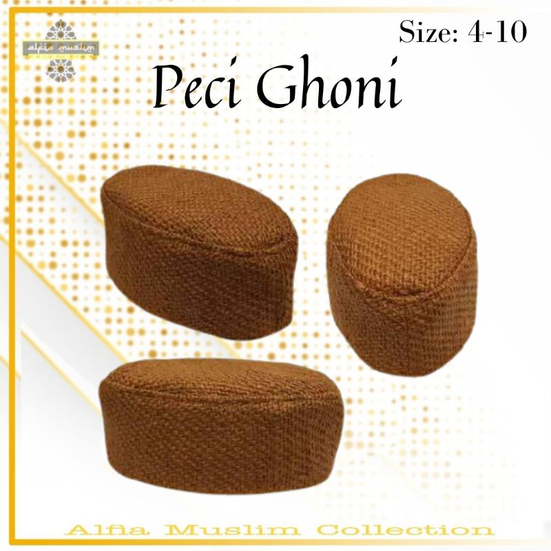 Peci Ghoni / Peci Goni / Peci Habib Bahar peci ghoni polos