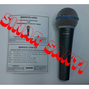 Microphone shure BETA58A/BETA58A MIC kabel ( ORIGINAL )