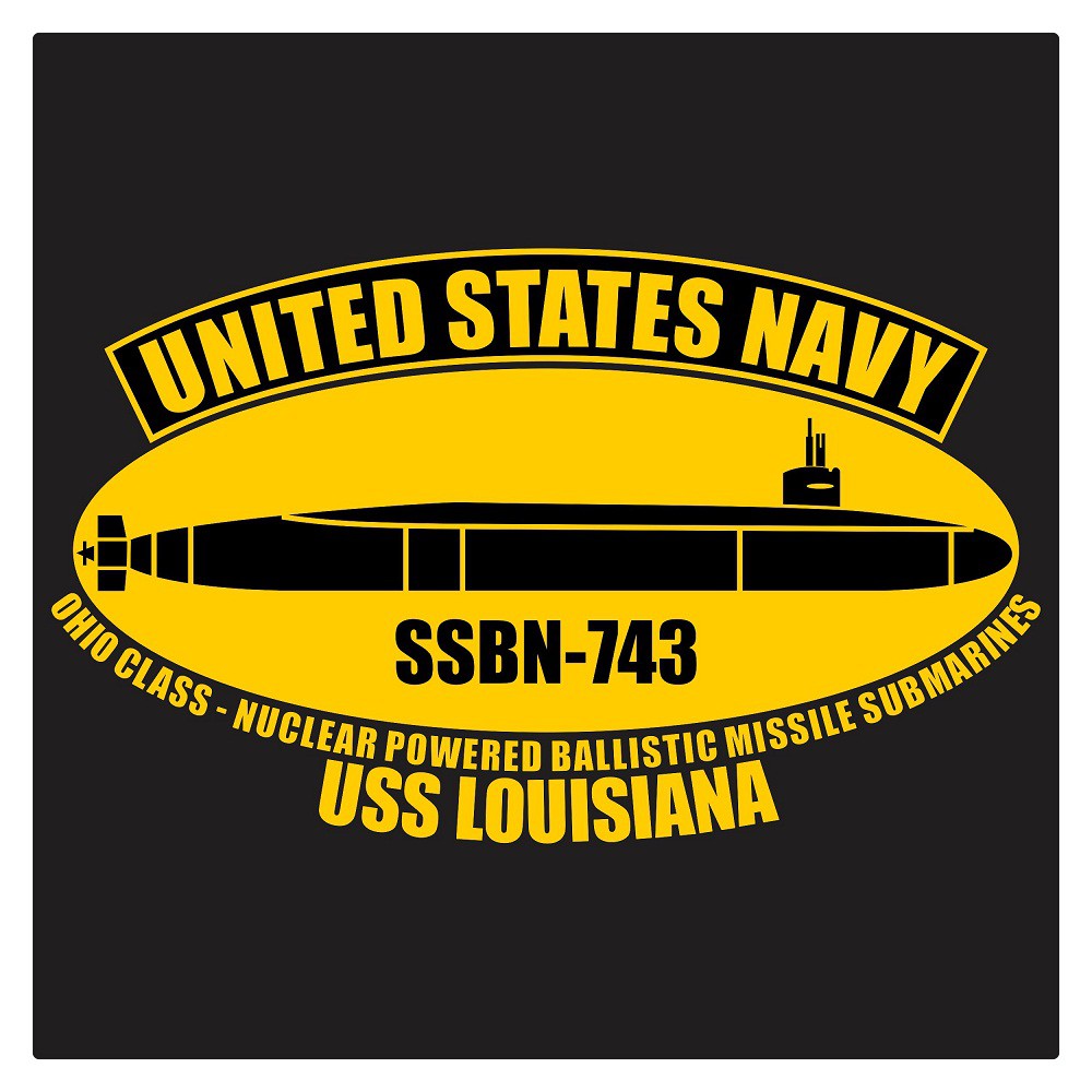 

USS Louisiana Nuclear Submarine Cutting Sticker