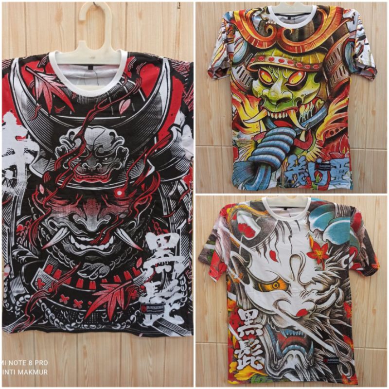 KAOS PRIA JEPANG SAMURAI FULLPRINT RONIN / JAPAN / ONICLAY LUXURY FULL PRINTING