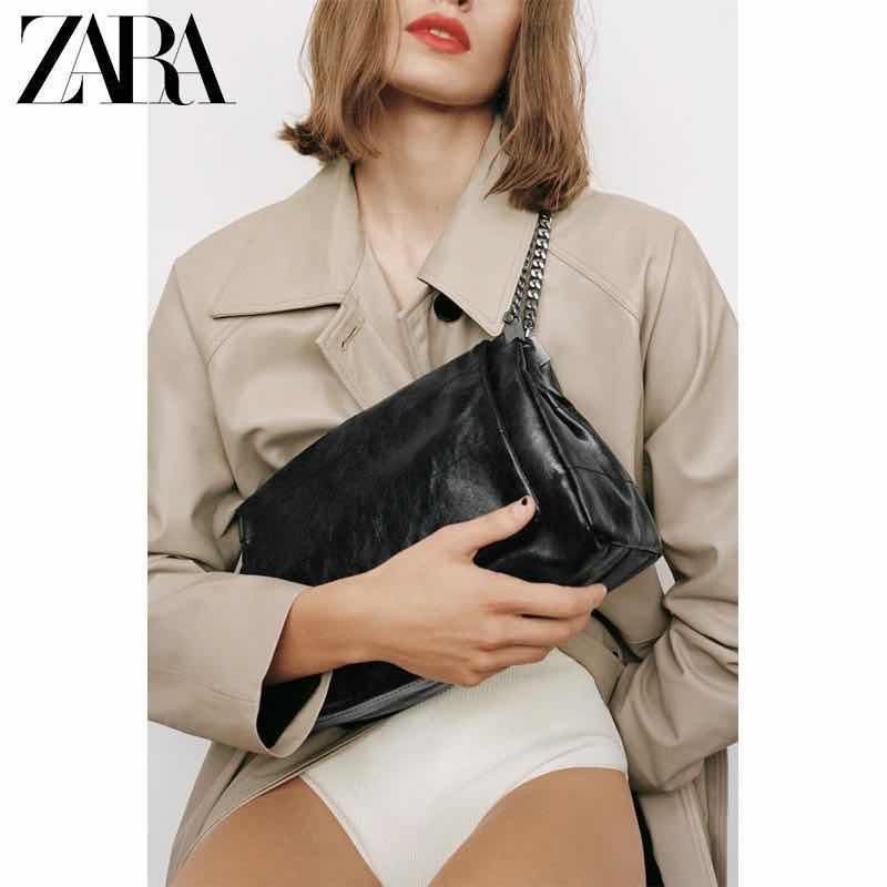 ZRA rocker shoulder bag with flap