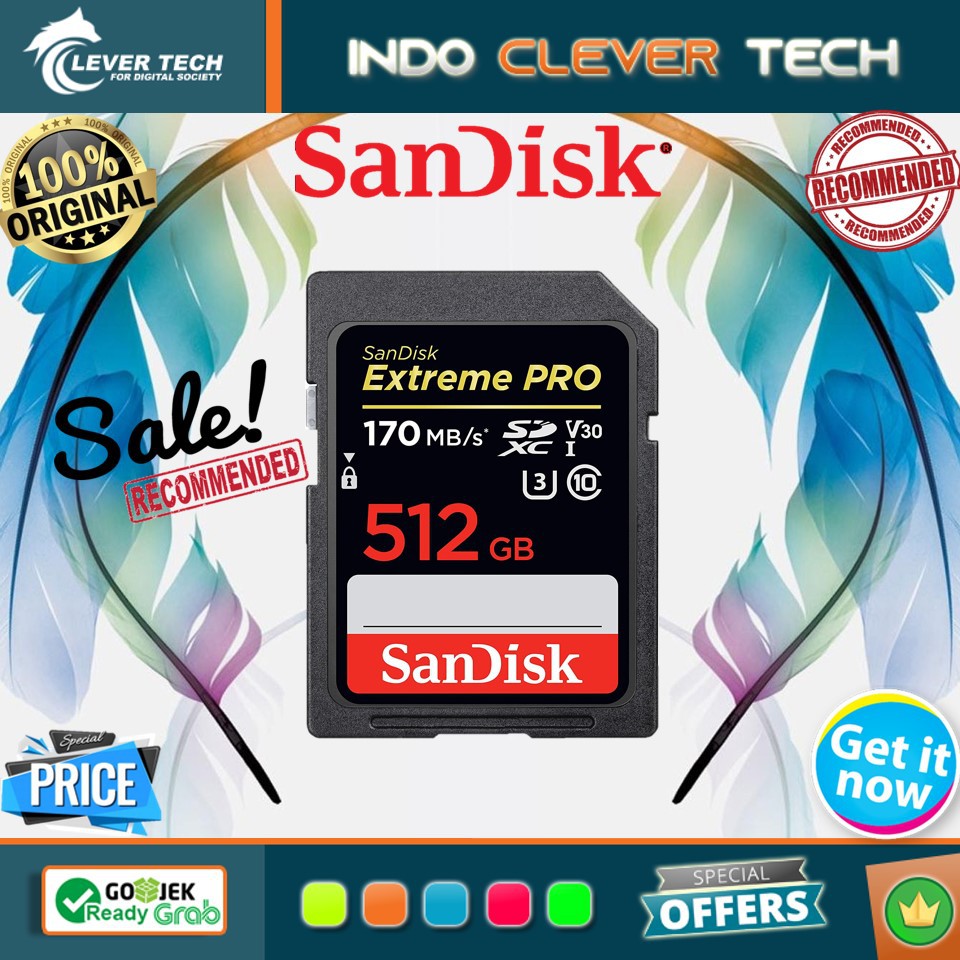 SDSDXXY - Sandisk Extreme Pro SDXC UHS-I 170MB/s 512GB