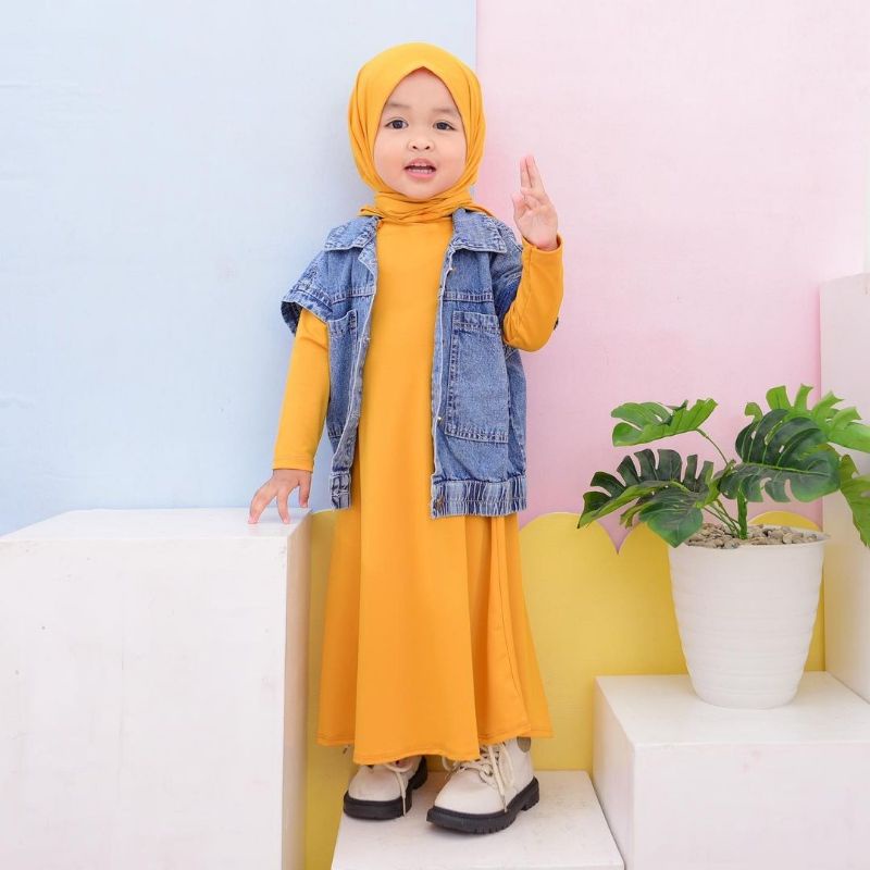 Outerwear Jeans Aretta Rompi Anak Perempuan / Cowok 1-7 tahun