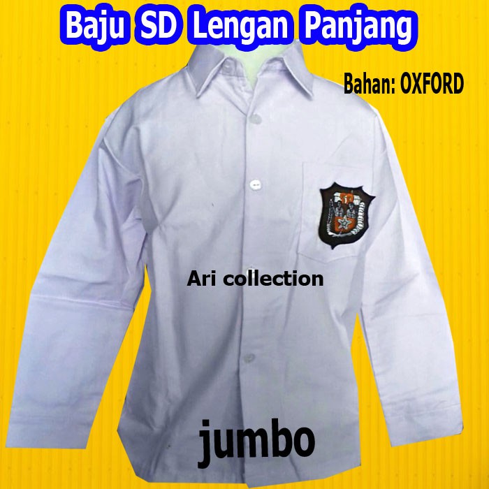 Jual Baju Sd Putih Lengan Panjang Baju Sekolah Sd Panjang Baju Sd