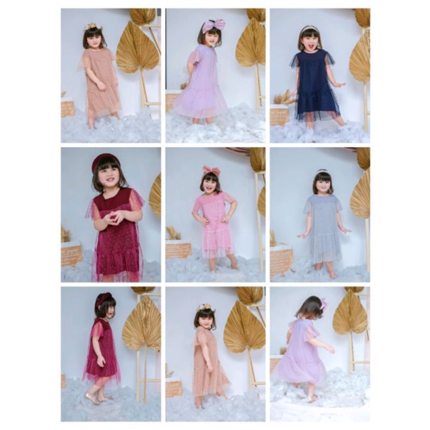 DRESS QUEEN DRESS ANAK PESTA DRESS TUTU ANAK SMILEE 1-5 TAHUN