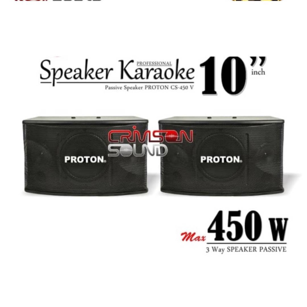 Speaker Sistem Karaoke 10” 10 inch Proton CS-450V CS 450 V