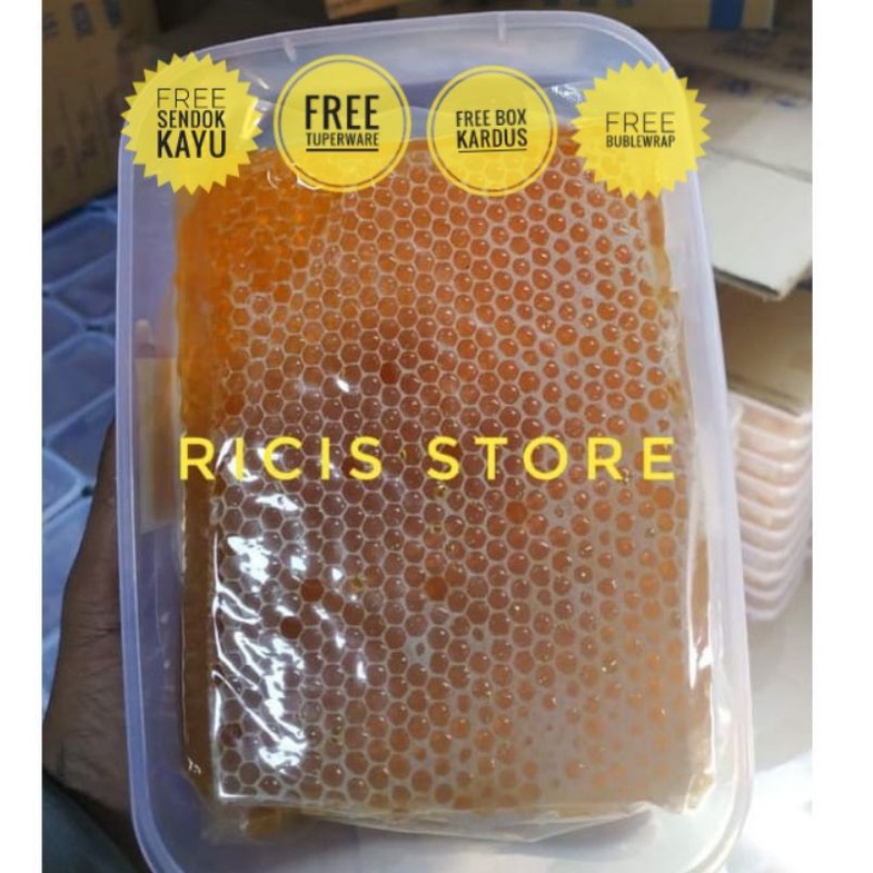 Madu sarang asli sarang madu raw honey madu mentah honeycomb madu melifera 250 gram