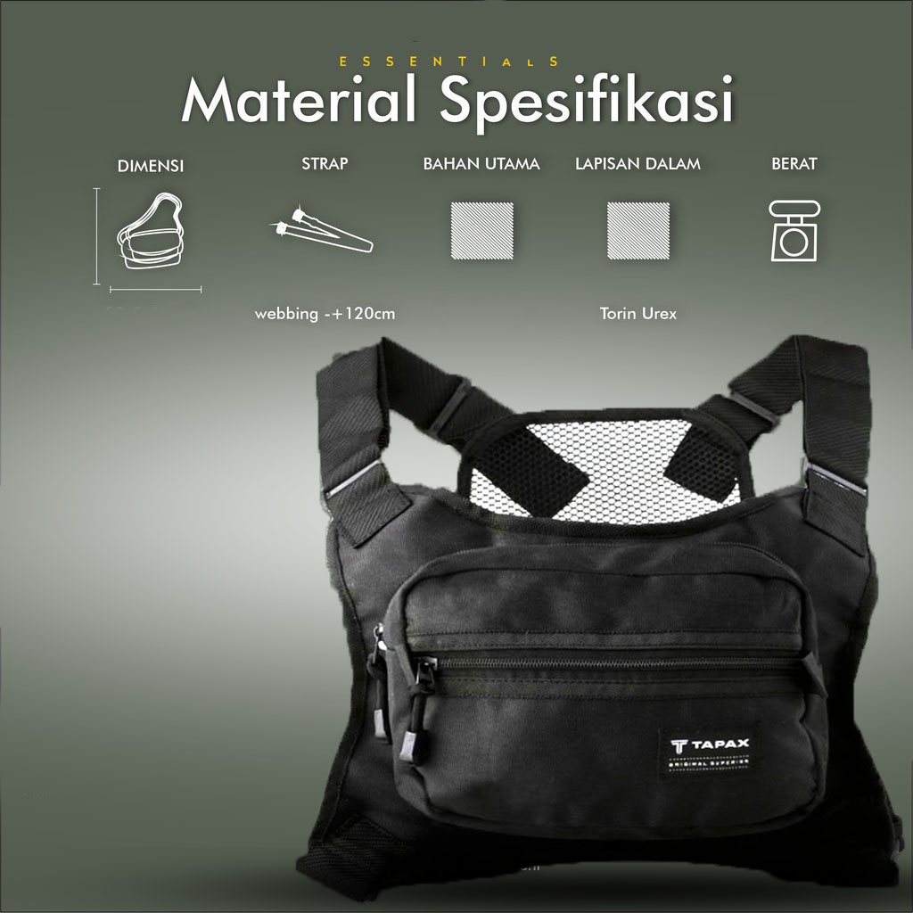 Chest Bag Tas Dada Premium Selempang Tapax V2.