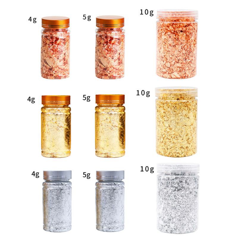 Glitter 10g Gold Silver Foil Decorative Paper Resin Mold Fillings  Resin Jewelry Making