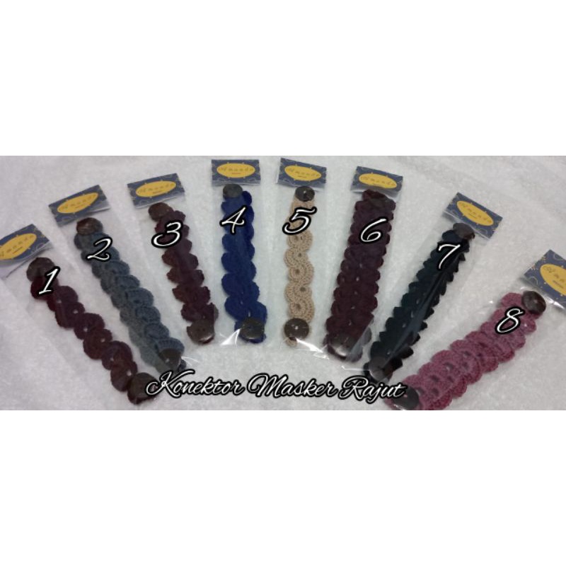 konektor masker rajut / masker rajut hijab / konektor hijab / masker hijab / konektor masker hijab