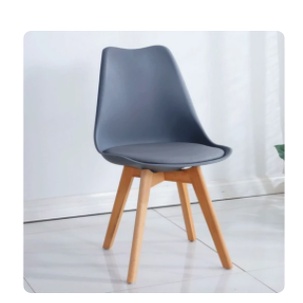 Kursi Cafe / Kursi Bar / Kursi Taman / Kursi Santai / Kursi Kantor / KURSI BELAJAR MILENEAL MULTIFUNGSI / Bangku Kerja / Kursi Lipat-GRAY TULIP