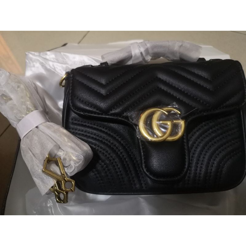 Tas Wanita Tas Gucci Marmont Top Handle rantai