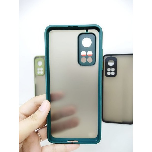 Soft Case Xiaomi Mi 10T / Pro My ChoiceAero Color Button Matte Camera Frame