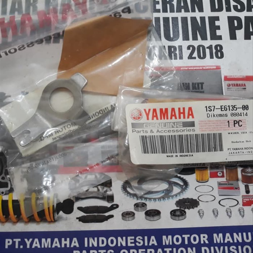 Ring Kleman Kancingan Mur Kopling - Jupiter MX kopling otomatis Asli Yamaha 1S7-E6135-00