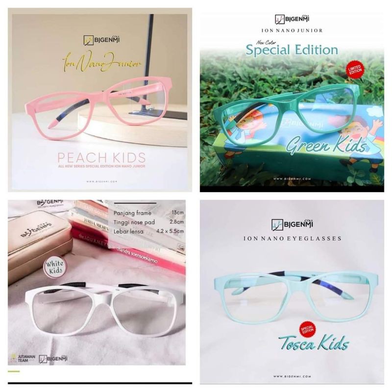 KACAMATA ANAK ANTI RADIASI / KACAMATA TERAPI ION BIGENMI