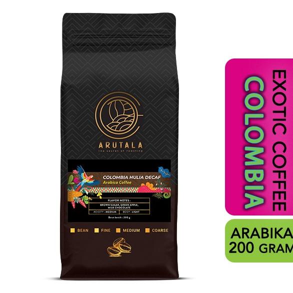 

ARUTALA Kopi Colombia Decaf Arabika 200 gram