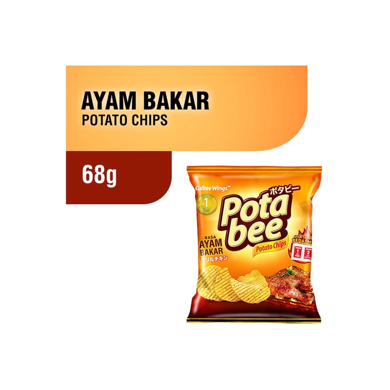 

Potabee Snack Potato Chips Ayam Bakar 68G - Alhanan/04