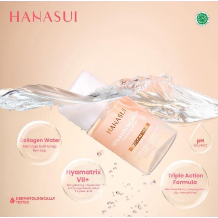 HANASUI MICELLAR CLEANSING WATER 100 ML I BPOM